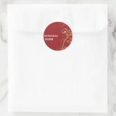 Rond SCEAU STICKER :: fabuleusement 3 (Sac)