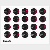 Rond SCEAU STICKER :: fabuleusement 6 (Feuille)