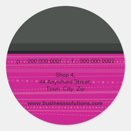 Rond SCEAU STICKER :: linéaire 6 (Devant)