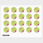 Rond SCEAU STYLISH STICKER :: élégant rose 6 (Feuille)