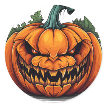 Scrary Citrouille, Sticker Halloween