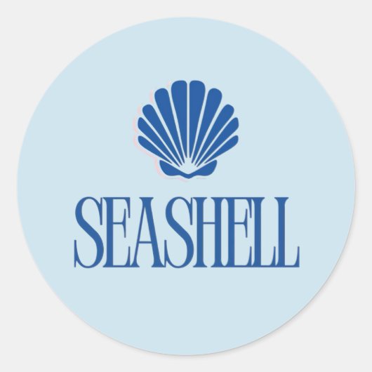Rond Seashell Sticker (Devant)