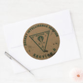 Rond Section D Sticker 3" (Enveloppe)