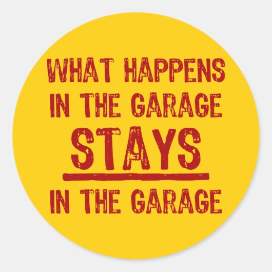 Rond Séjour Dans Le Sticker Garage (Devant)