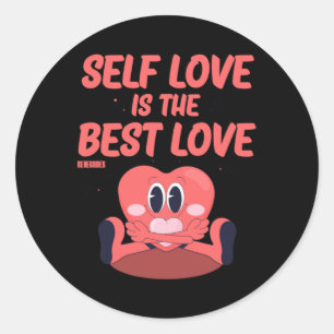 Rond Self Love Est Le Meilleur Sticker D'Amour