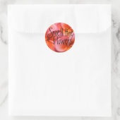 Rond Sentez Le Sticker Fleurs (Sac)