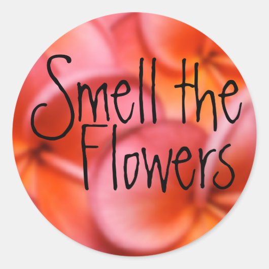 Rond Sentez Le Sticker Fleurs (Devant)