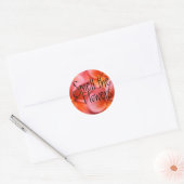 Rond Sentez Le Sticker Fleurs (Enveloppe)