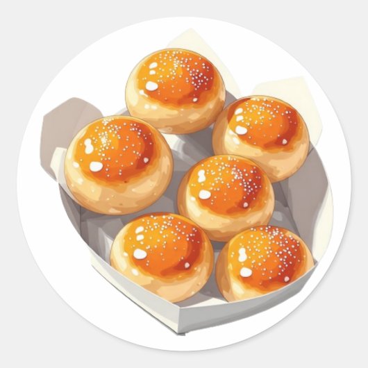 Rond Série 6 - Sticker pour aliments (Devant)