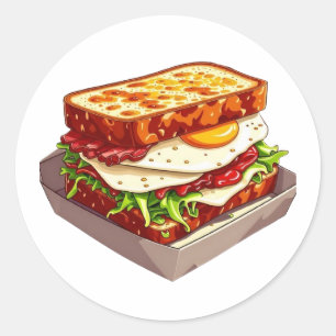 Rond Série 7 - Sticker pour aliments