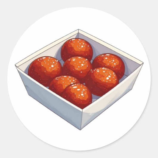 Rond Série 9 - Sticker pour aliments (Devant)