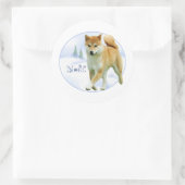 Rond Shiba Noel - Sticker (Sac)
