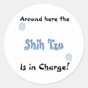 Rond Shih Tzu Charge - Sticker