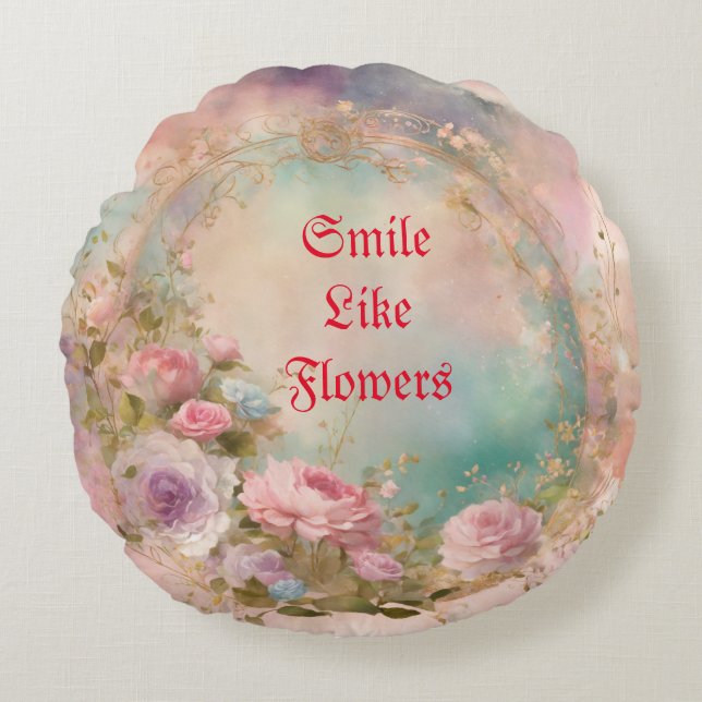 Rond sierkussen kussen (Voorkant)