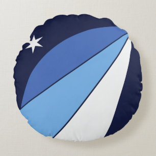 Rond Sierkussen met vlag van Columbia, SC Kussen