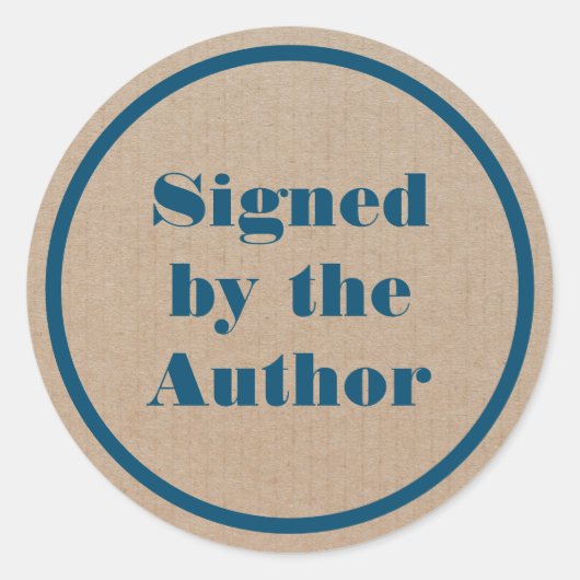 Rond Signé par l'auteur Kraft Classic Round Sticker (Devant)