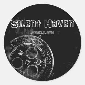 Rond Silent Haven sticker 2