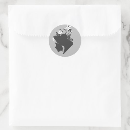 Rond Silhouette Sticker (Sac)