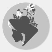 Rond Silhouette Sticker (Devant)