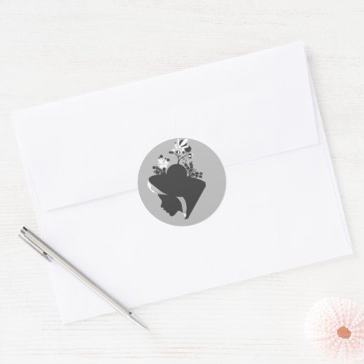 Rond Silhouette Sticker (Enveloppe)