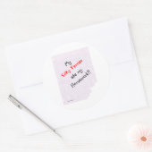 Rond Silky Terrier Ate my Homework - Sticker (Enveloppe)
