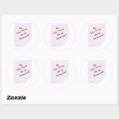 Rond Silky Terrier Ate my Homework - Sticker (Feuille)