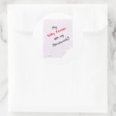 Rond Silky Terrier Ate my Homework - Sticker (Sac)