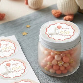 Rond Silly Goose First Birthday Sticker Personalized