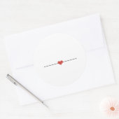 Rond Simple blanc fabriquez votre propre Sticker Classi (Enveloppe)