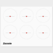 Rond Simple blanc fabriquez votre propre Sticker Classi (Feuille)