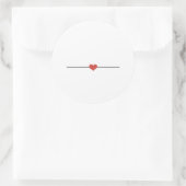 Rond Simple blanc fabriquez votre propre Sticker Classi (Sac)