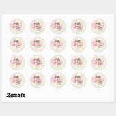 Rond Simple personalized birthday sticker | Balloon (Feuille)