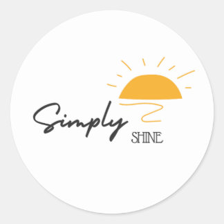 Rond Simplement Briller Sunshine Bright Circle Sticker