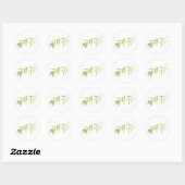 Rond Simplement Sticker Palm (Feuille)