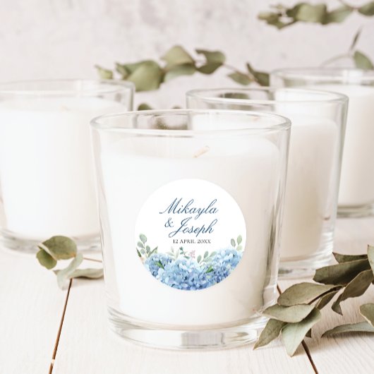 Rond SINI Sticker Blue Hydrangea