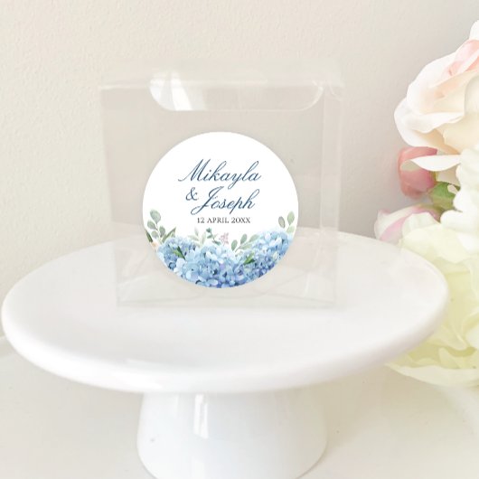 Rond SINI Sticker Blue Hydrangea