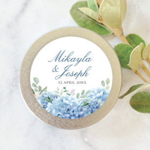 Rond SINI Sticker Blue Hydrangea
