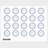 Rond Sirène Sous Le Sticker Cupcake Topper (Feuille)