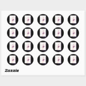 Rond Six Sticker (Feuille)