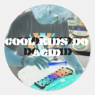 Rond Slade et BIG RIEN! Sticker acide pour enfants cool