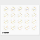 Rond Small Business Thank You Sticker (Feuille)