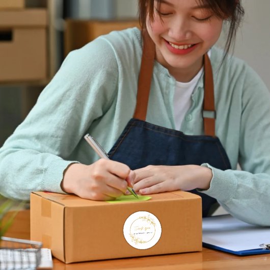 Rond Small Business Thank You Sticker