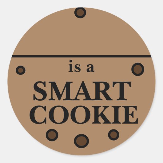 Rond Smart a Cookie Sticker (Devant)