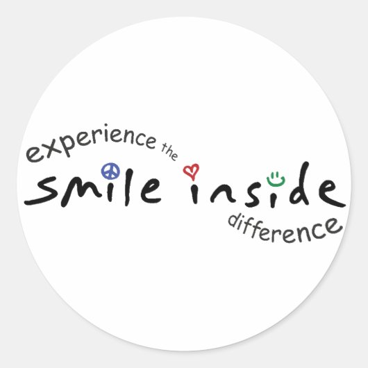 Rond Smile Inside Sticker Sheet (Devant)