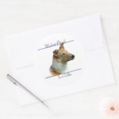 Rond Smooth Collie Best Friend 2 - Sticker (Enveloppe)