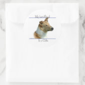 Rond Smooth Collie Best Friend 2 - Sticker (Sac)