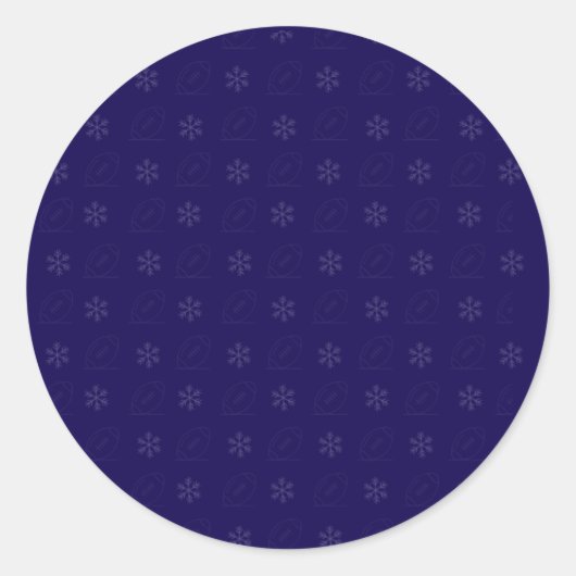 Rond Snowflake Football Sticker (Devant)