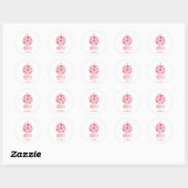 Rond Snowflake Orament Joyeux Sticker de Noël (Feuille)
