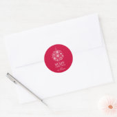 Rond Snowflake Orament Joyeux Sticker de Noël (Enveloppe)