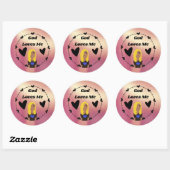 Rond So Glam God Loves Me Fancy Classic Round Sticker (Feuille)